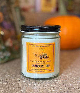 New York Candle- Pumpkin Pie Scented Candle Jar