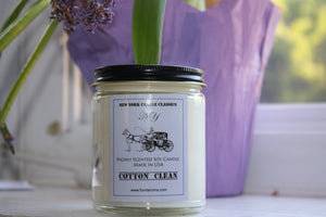 Cotton Clean Scented Soy Jar Candle