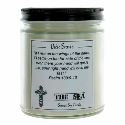 fresh scent, Spiritual candle with bible verse- Christian gift idea