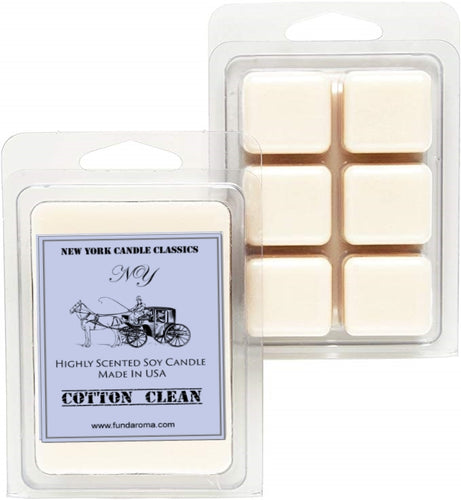Strong scented soy wax melts cotton clean scent