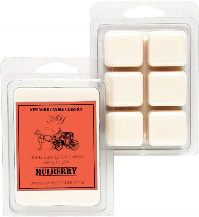 Strong scented soy wax melts mulberry holiday scent