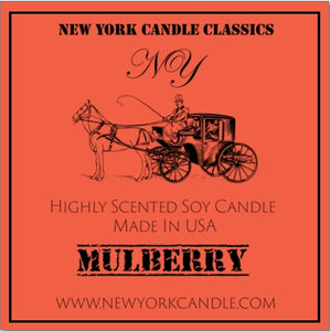 New York Candle- Mulberry Scented Candle Jar - Fundaroma Candle